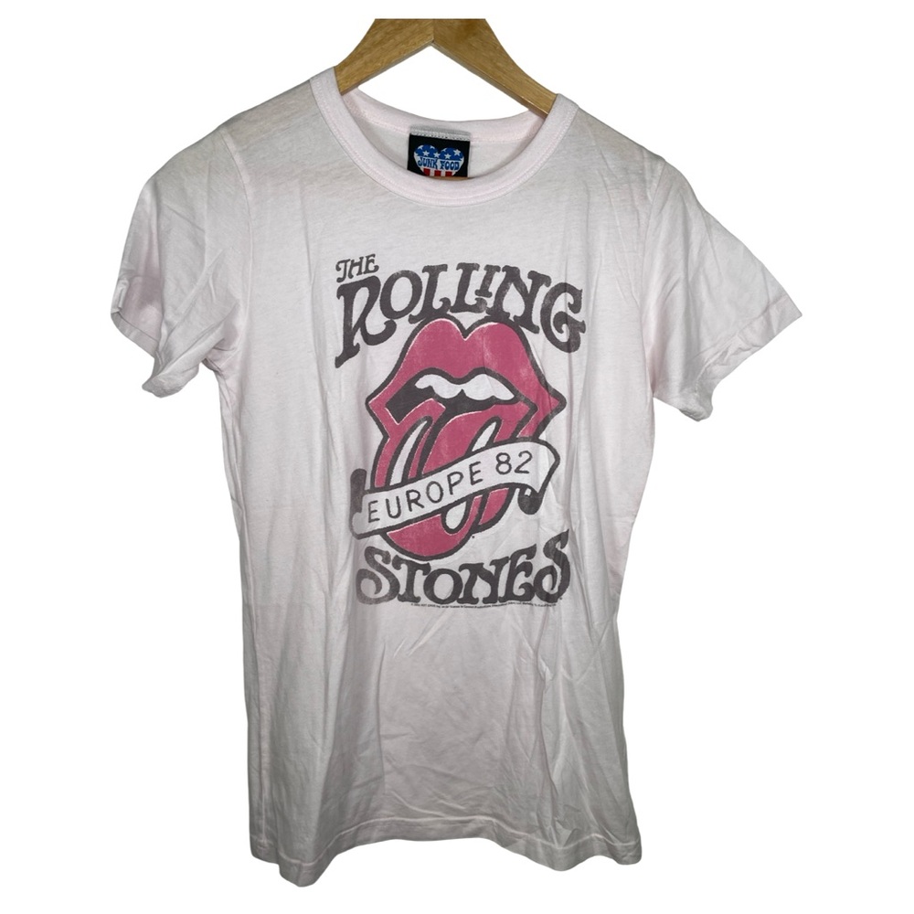 The Rolling Stones Europe 82 Graphic T-Shirt by Junk Food womens XL 062T
